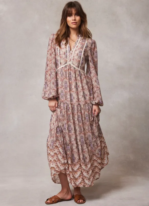 Neutral Print Maxi Dress sold by Mint Velvet