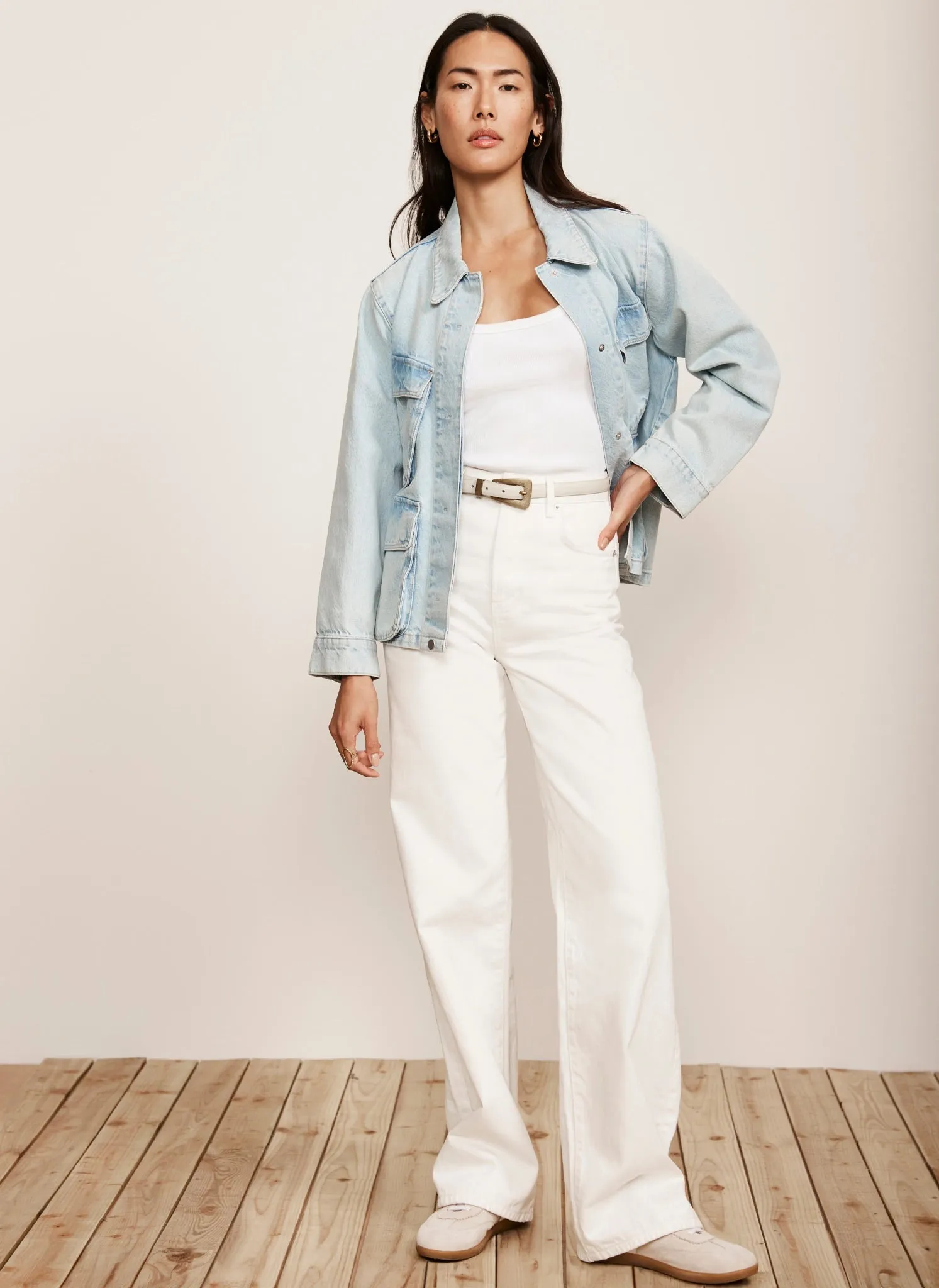 Light Indigo Pocket Denim Jacket sold by Mint Velvet product image thumbnail 5