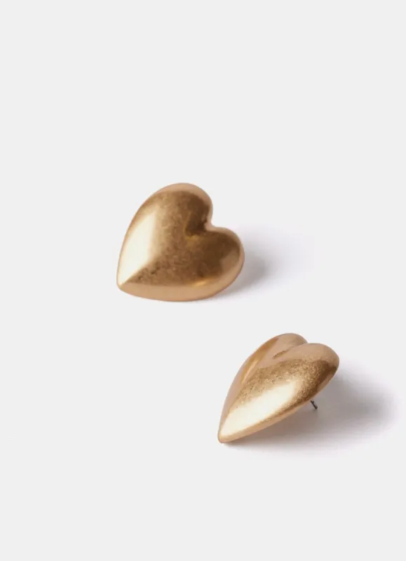 Gold Tone Heart Earrings sold by Mint Velvet
