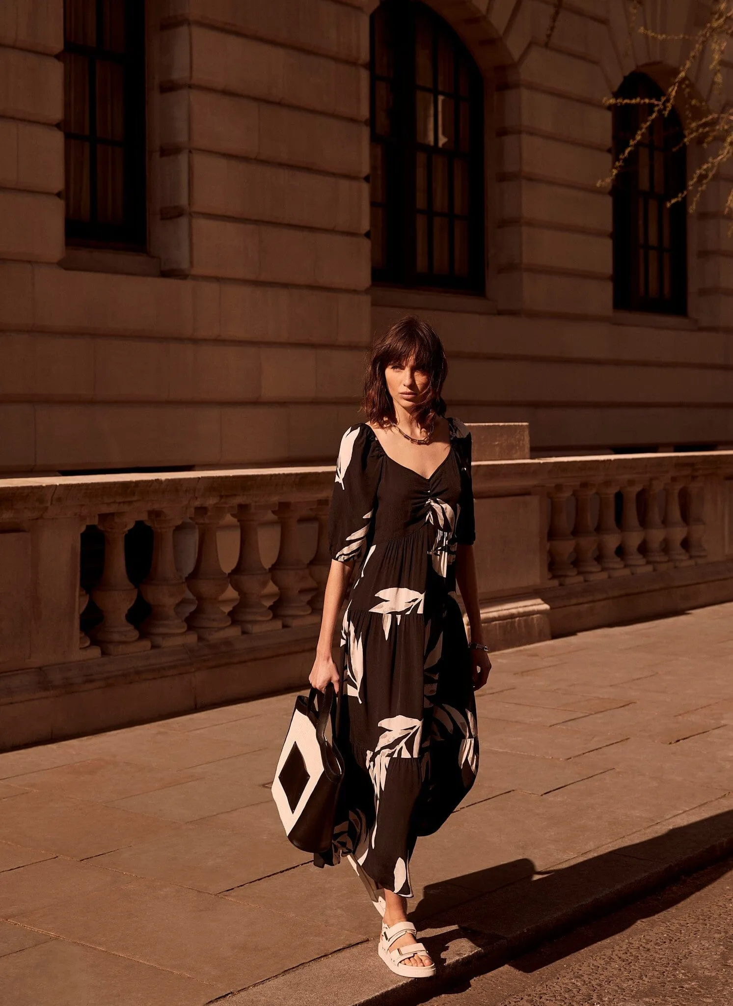 Poppy Print Black Maxi Dress sold by Mint Velvet product image thumbnail 3