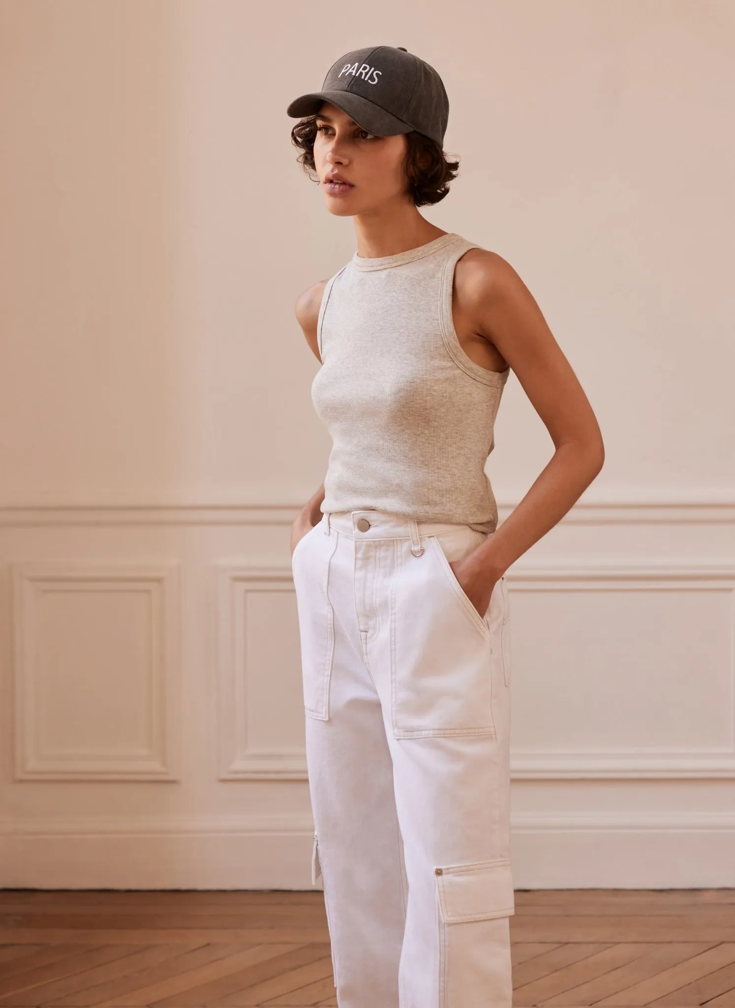 Light Grey High Neck Vest sold by Mint Velvet product image thumbnail 4