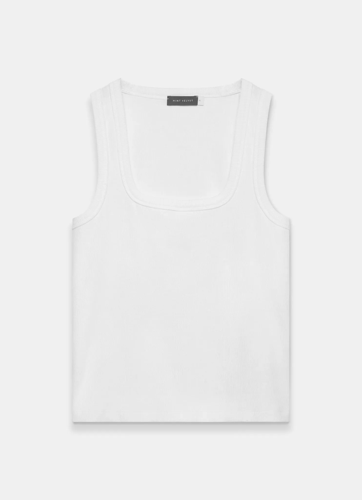 White Scoop Neck Vest sold by Mint Velvet product image thumbnail 4