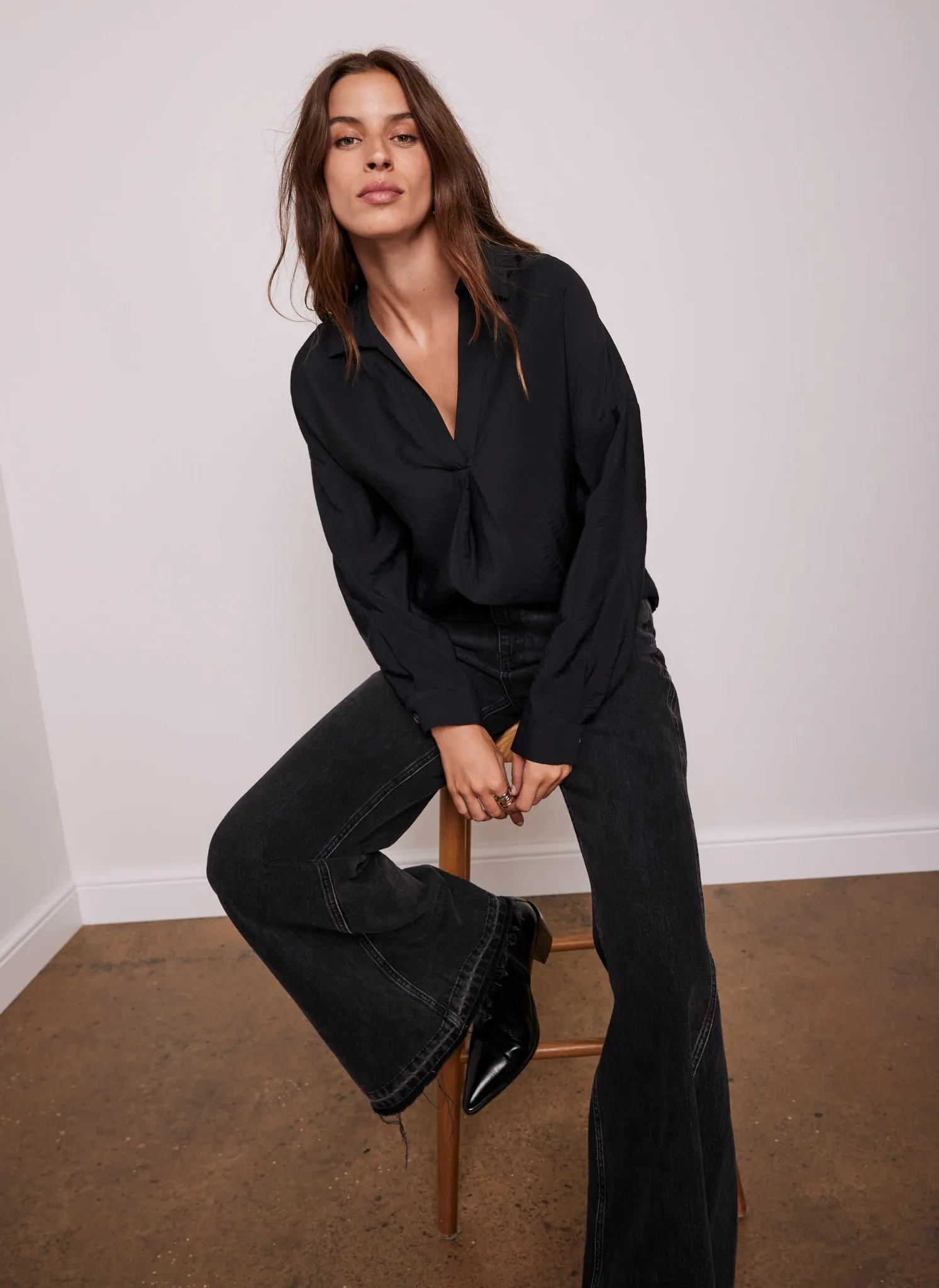 Black Throw On Shirt sold by Mint Velvet