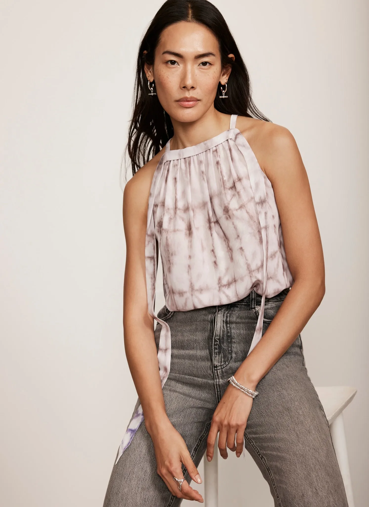 Lilac Ombre Tie Dye Top sold by Mint Velvet product image thumbnail 4