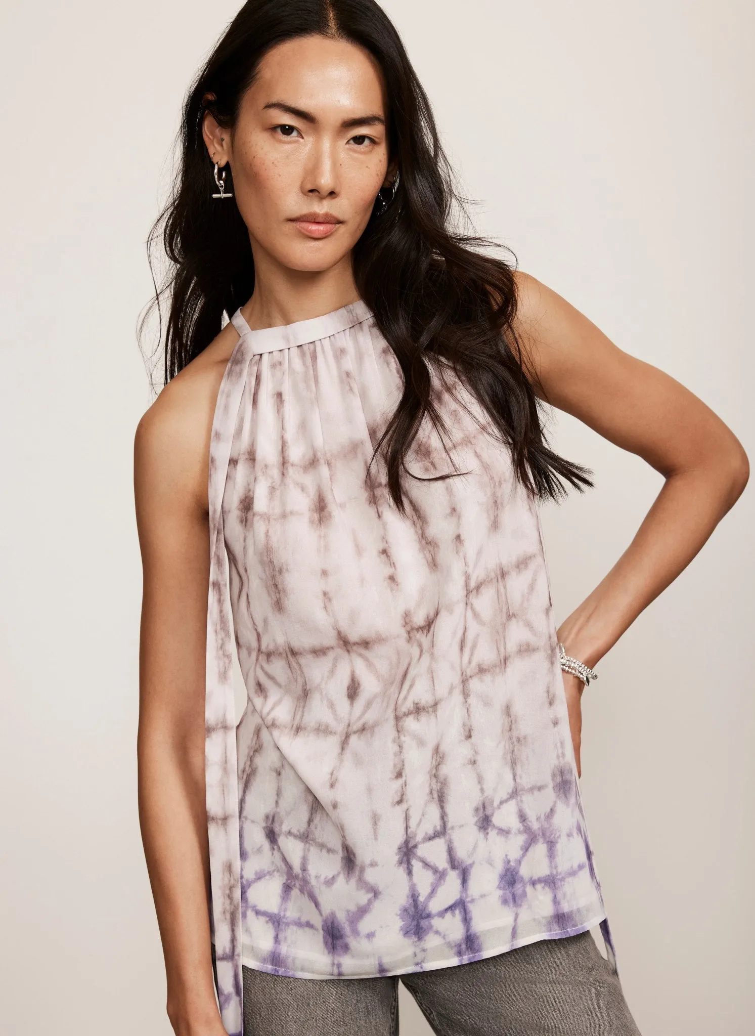 Lilac Ombre Tie Dye Top sold by Mint Velvet product image thumbnail 2