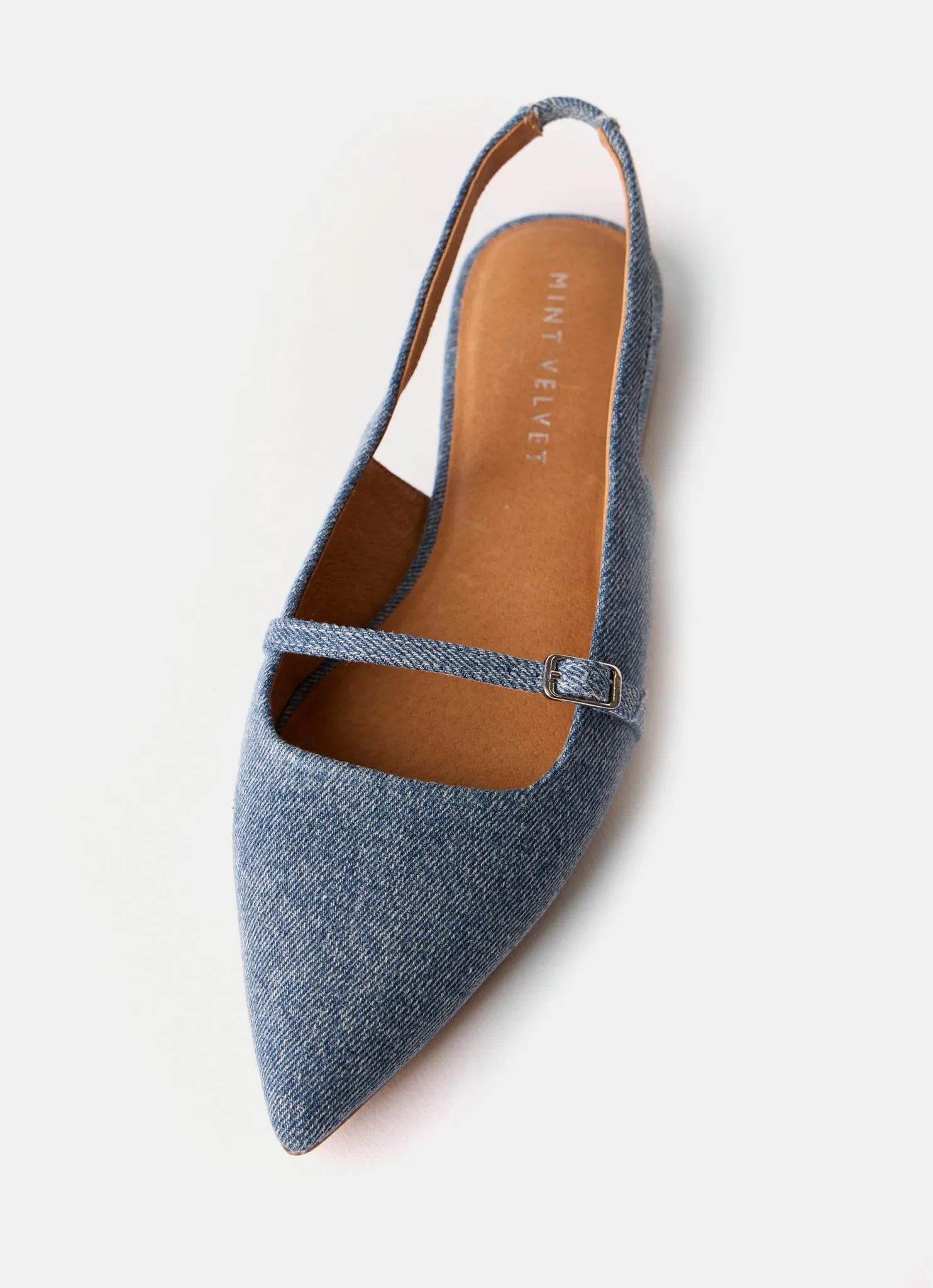 Blue Denim Flat Pumps sold by Mint Velvet product image thumbnail 4