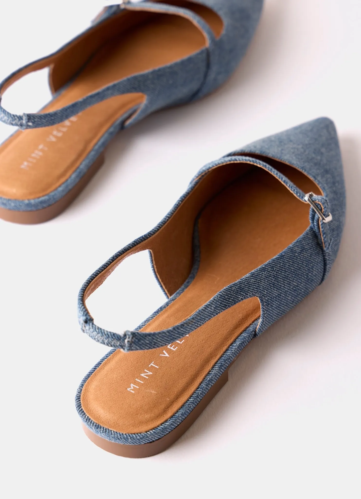 Blue Denim Flat Pumps sold by Mint Velvet product image thumbnail 5