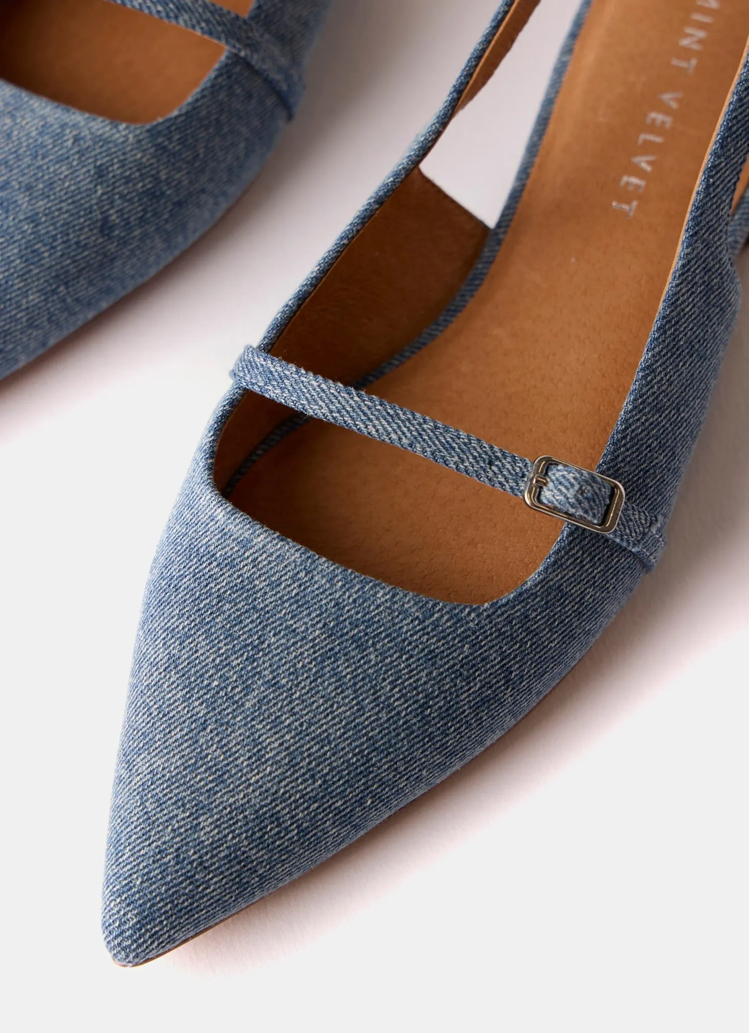 Blue Denim Flat Pumps sold by Mint Velvet product image thumbnail 3