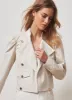 Cream Puff Sleeve Military Jacket sold by Mint Velvet