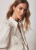 Cream Puff Sleeve Military Jacket sold by Mint Velvet