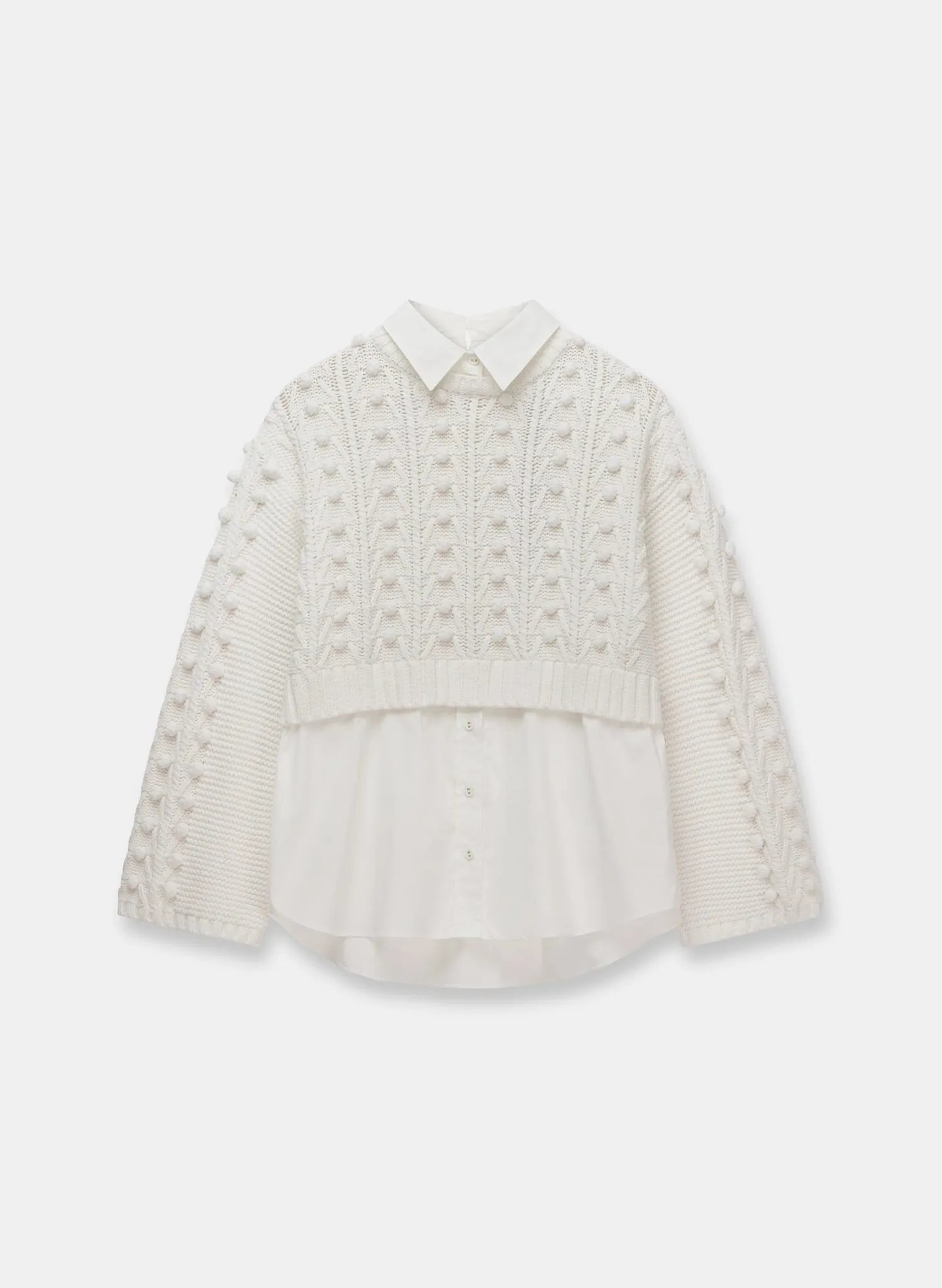 Cream Layered Cotton Blend Jumper sold by Mint Velvet product image thumbnail 5