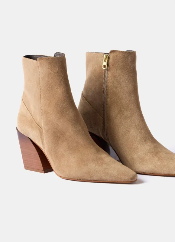 Camel Suede Cowboy Boots sold by Mint Velvet