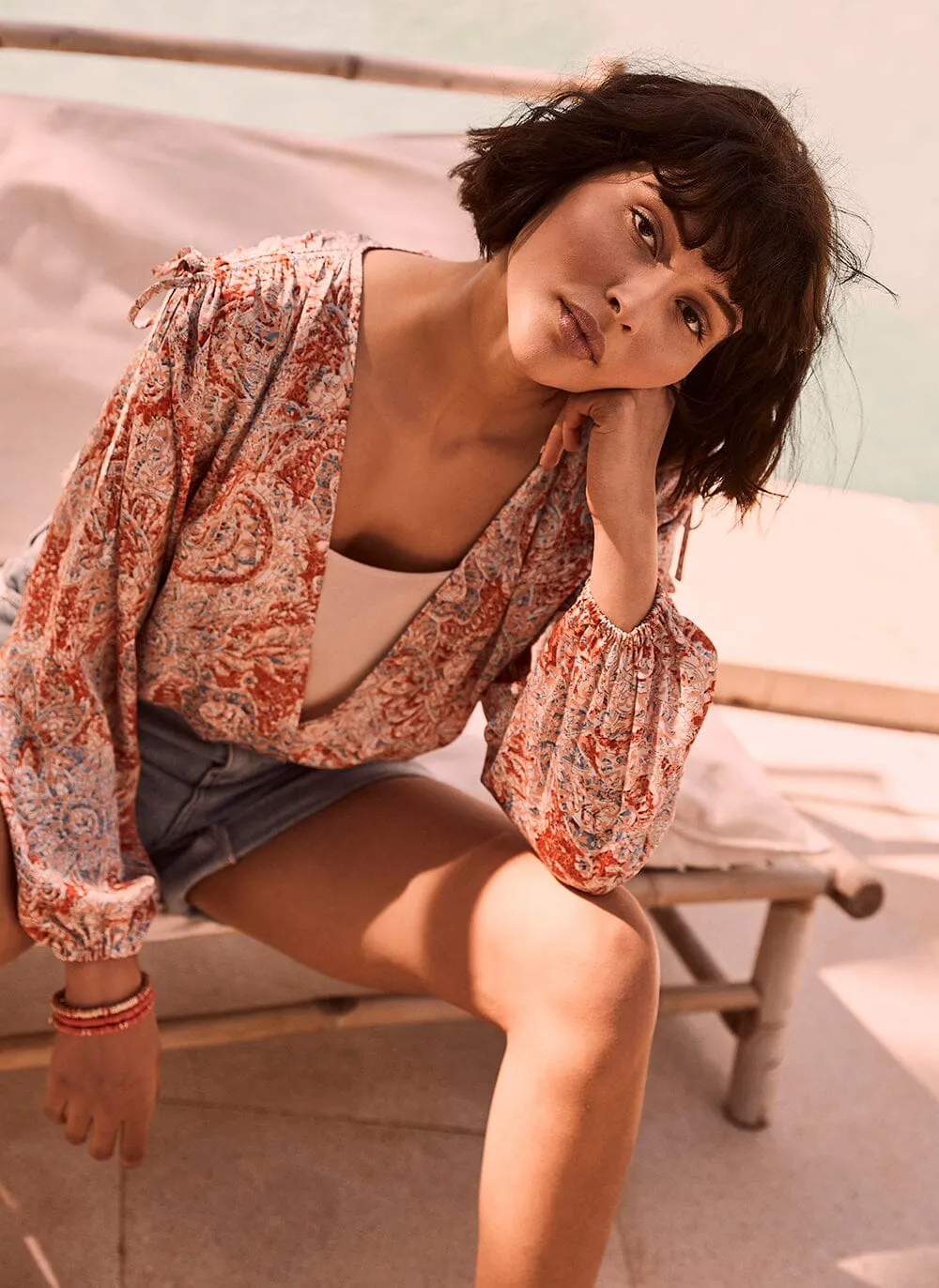 Ruby Print Crop Top sold by Mint Velvet product image thumbnail 2