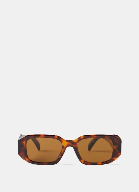 Brown Rectangular Sunglasses sold by Mint Velvet