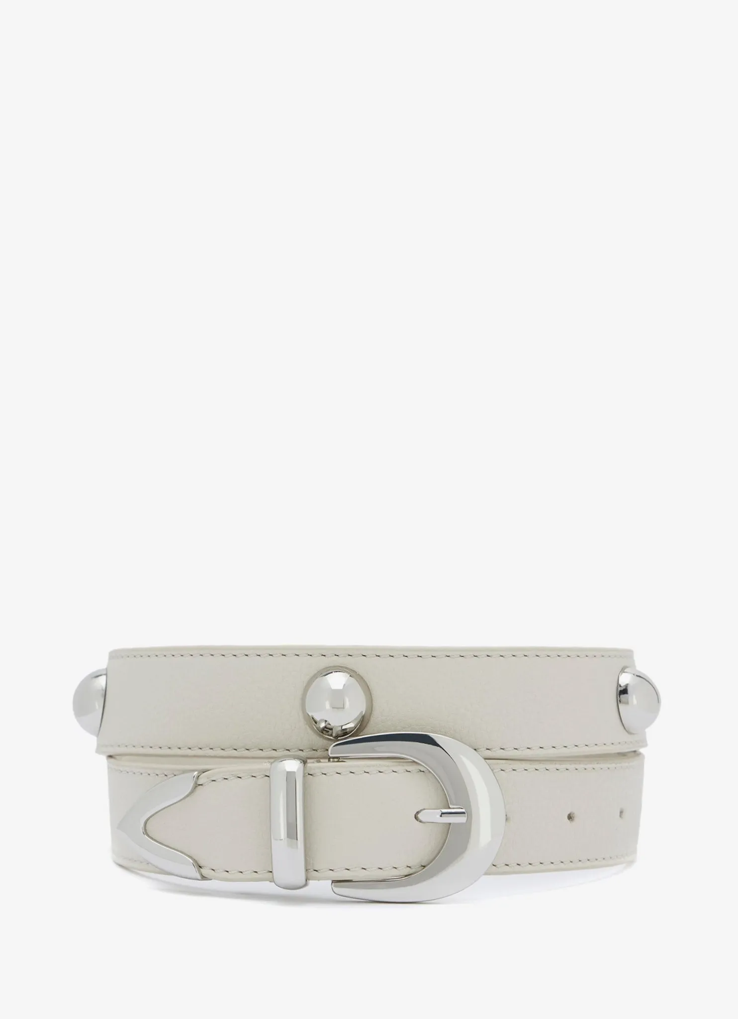 White Statement Leather Belt sold by Mint Velvet product image thumbnail 3