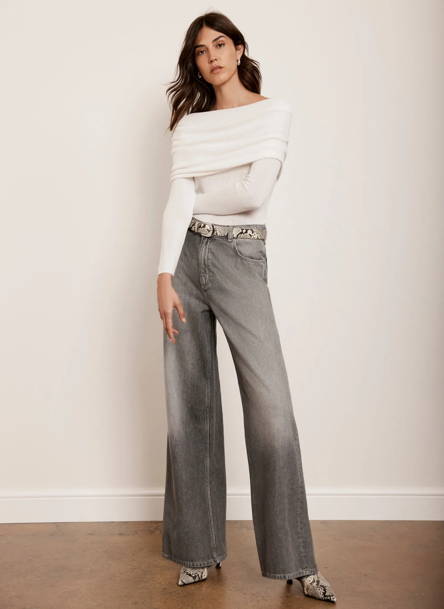 Washed Grey Wide Leg Jean sold by Mint Velvet product image thumbnail 5