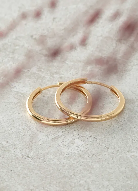 Gold Plated Hoop Earrings sold by Mint Velvet