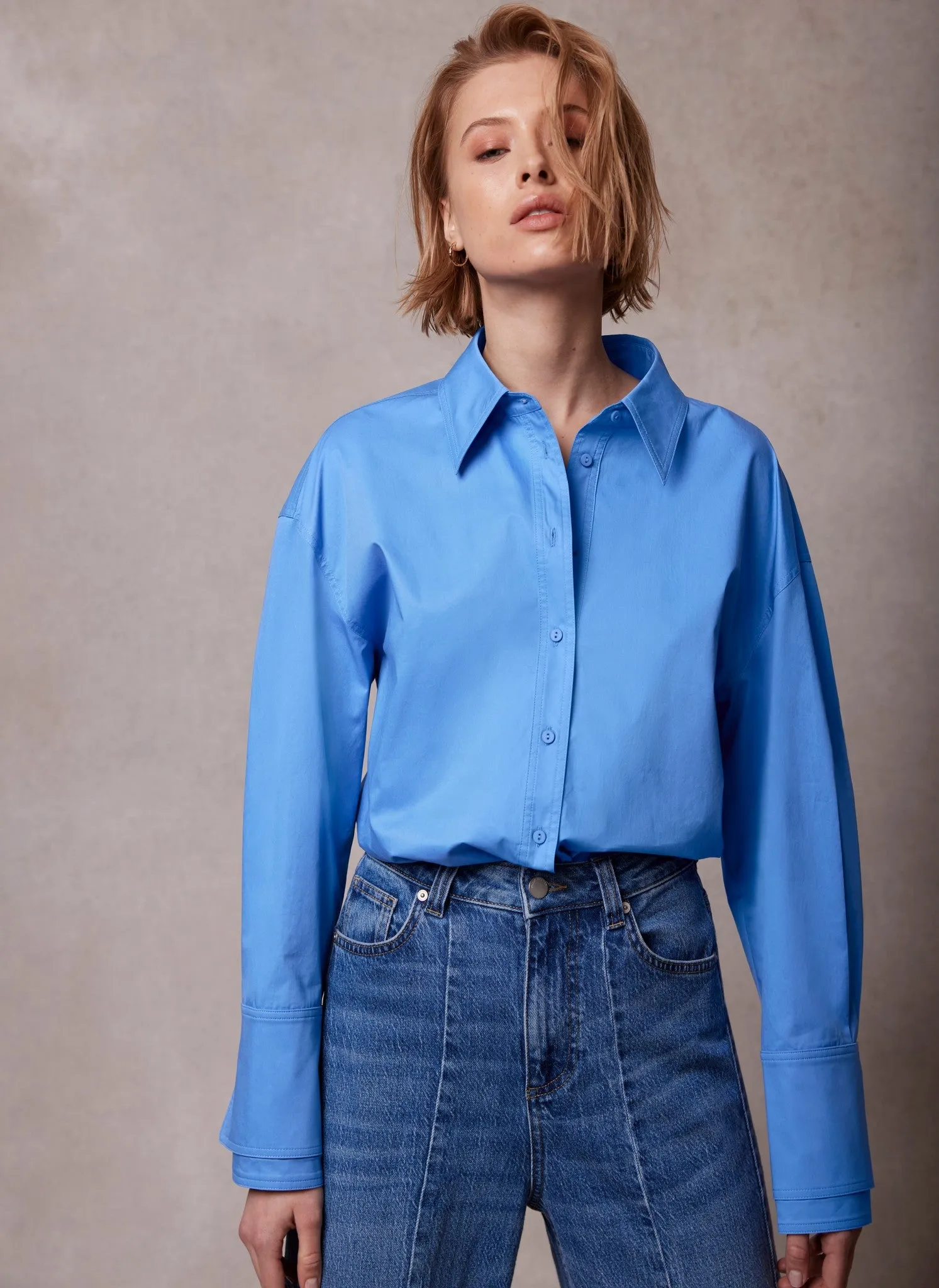 Blue Cotton Shirt sold by Mint Velvet product image thumbnail 3