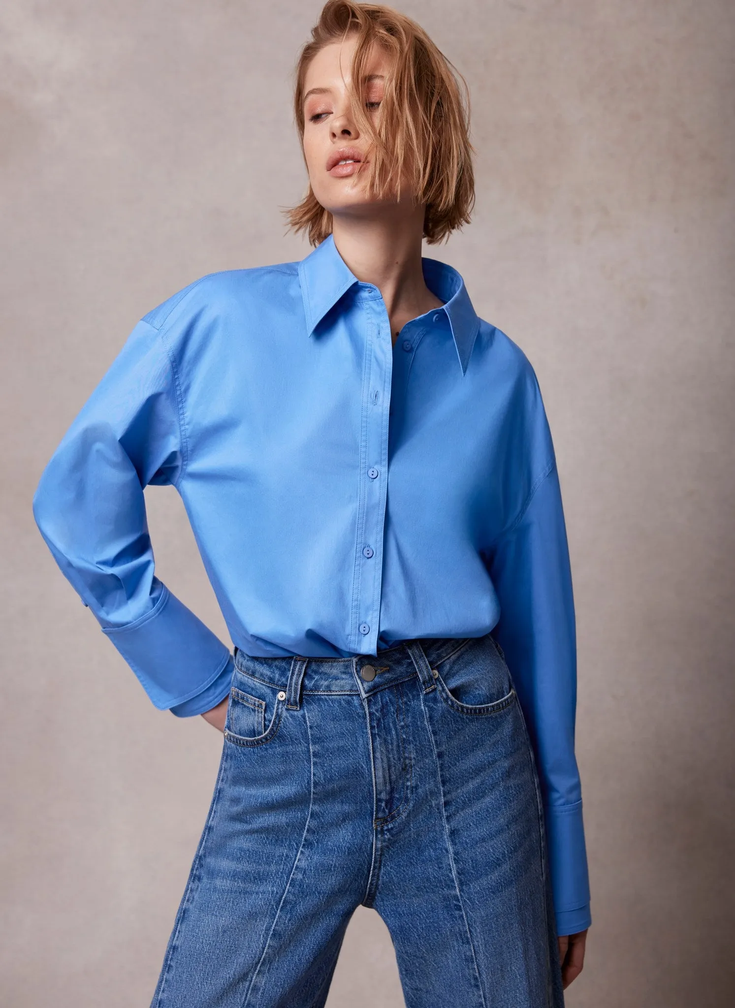 Blue Cotton Shirt sold by Mint Velvet product image thumbnail 2
