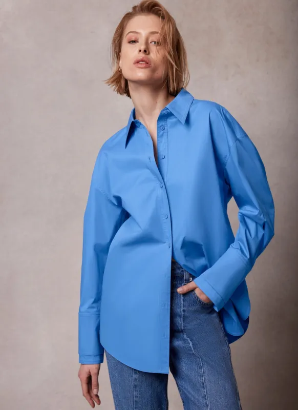 Blue Cotton Shirt sold by Mint Velvet