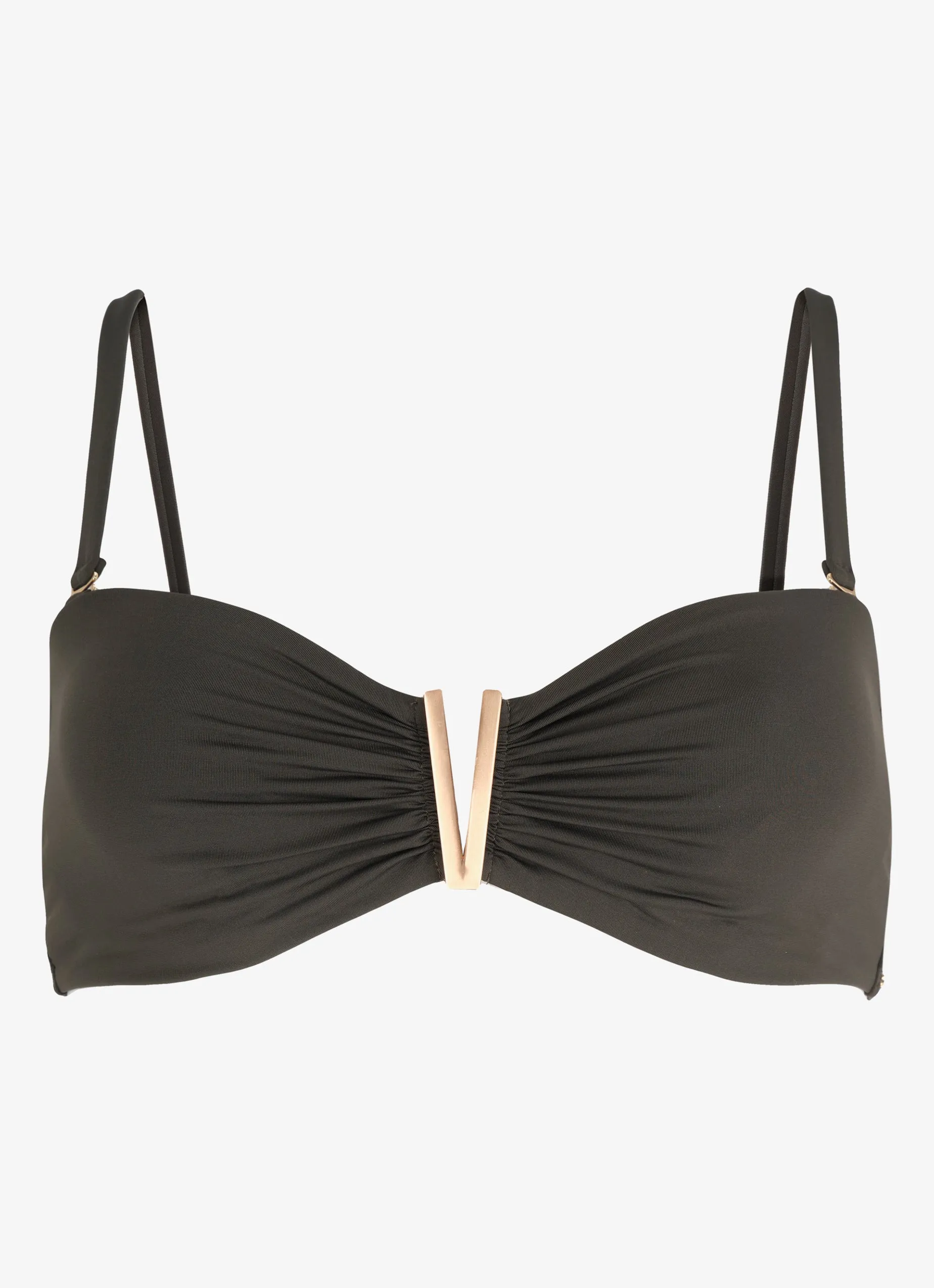 Khaki Trim Bandeau Bikini Top sold by Mint Velvet product image thumbnail 5