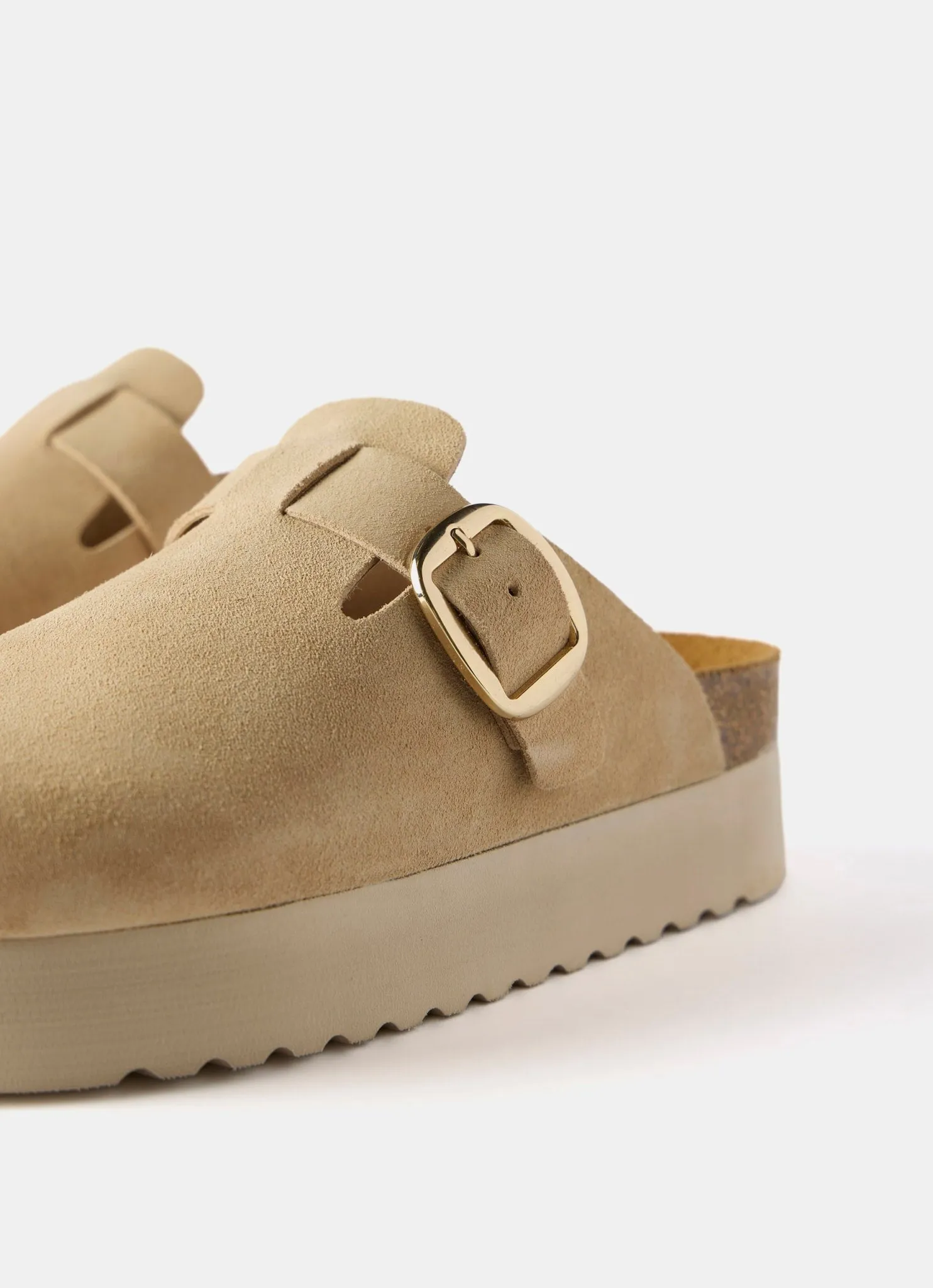 Neutral Leather Platform Clogs sold by Mint Velvet product image thumbnail 4