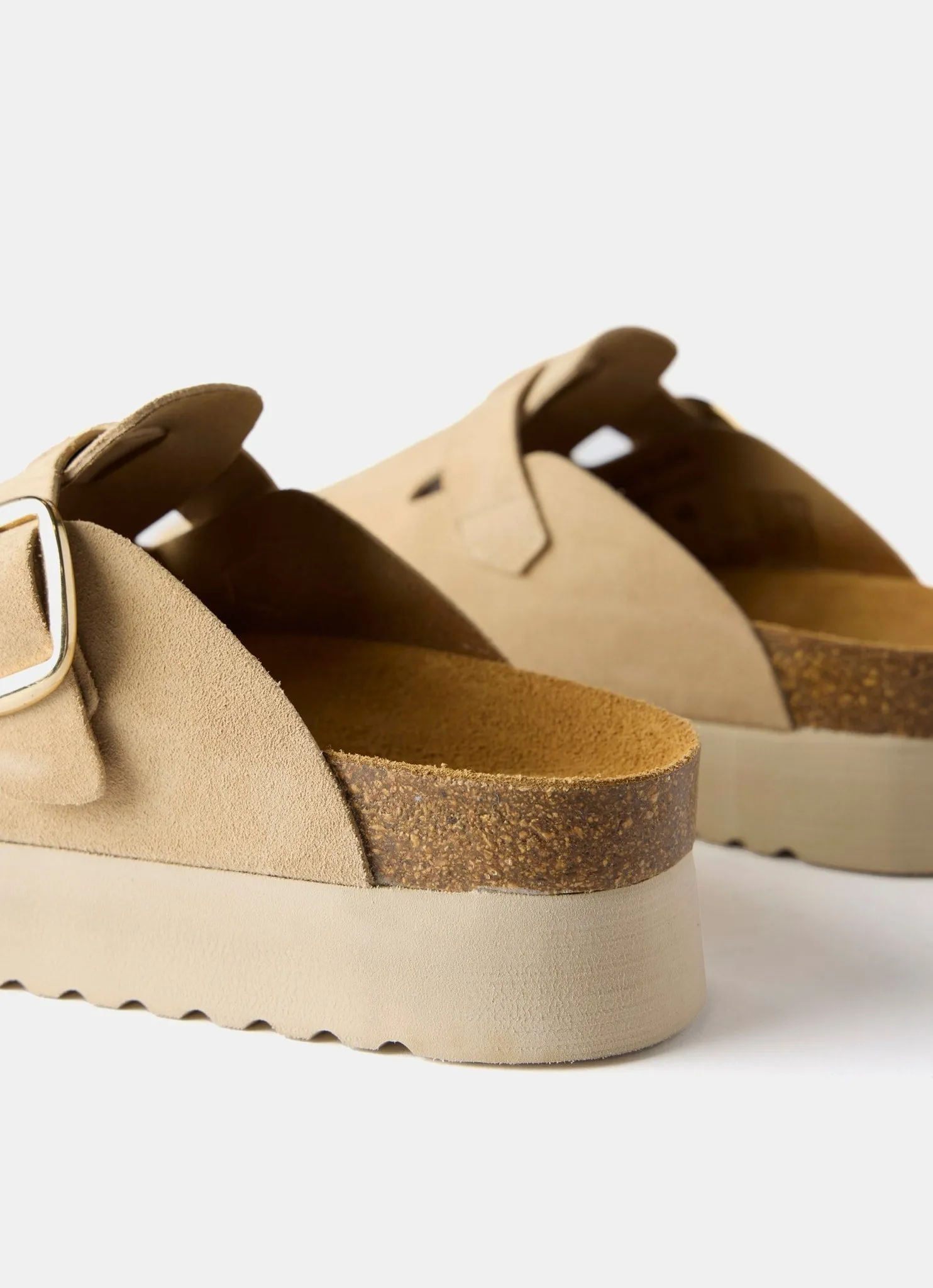 Neutral Leather Platform Clogs sold by Mint Velvet product image thumbnail 3