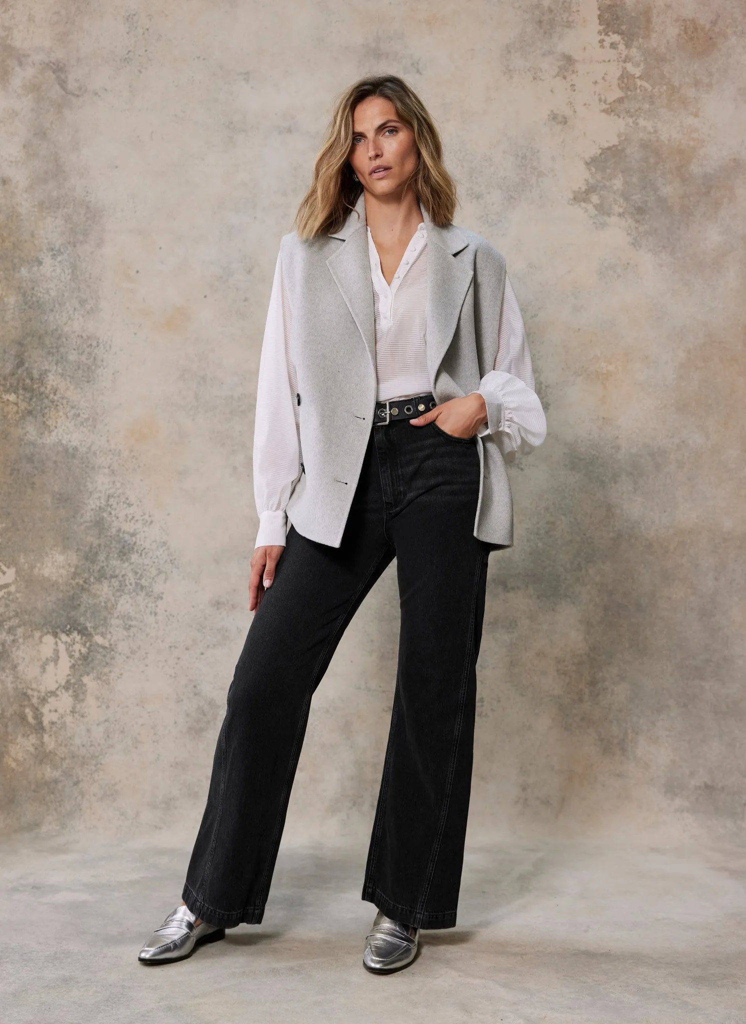 Light Grey Sleeveless Blazer sold by Mint Velvet product image thumbnail 3