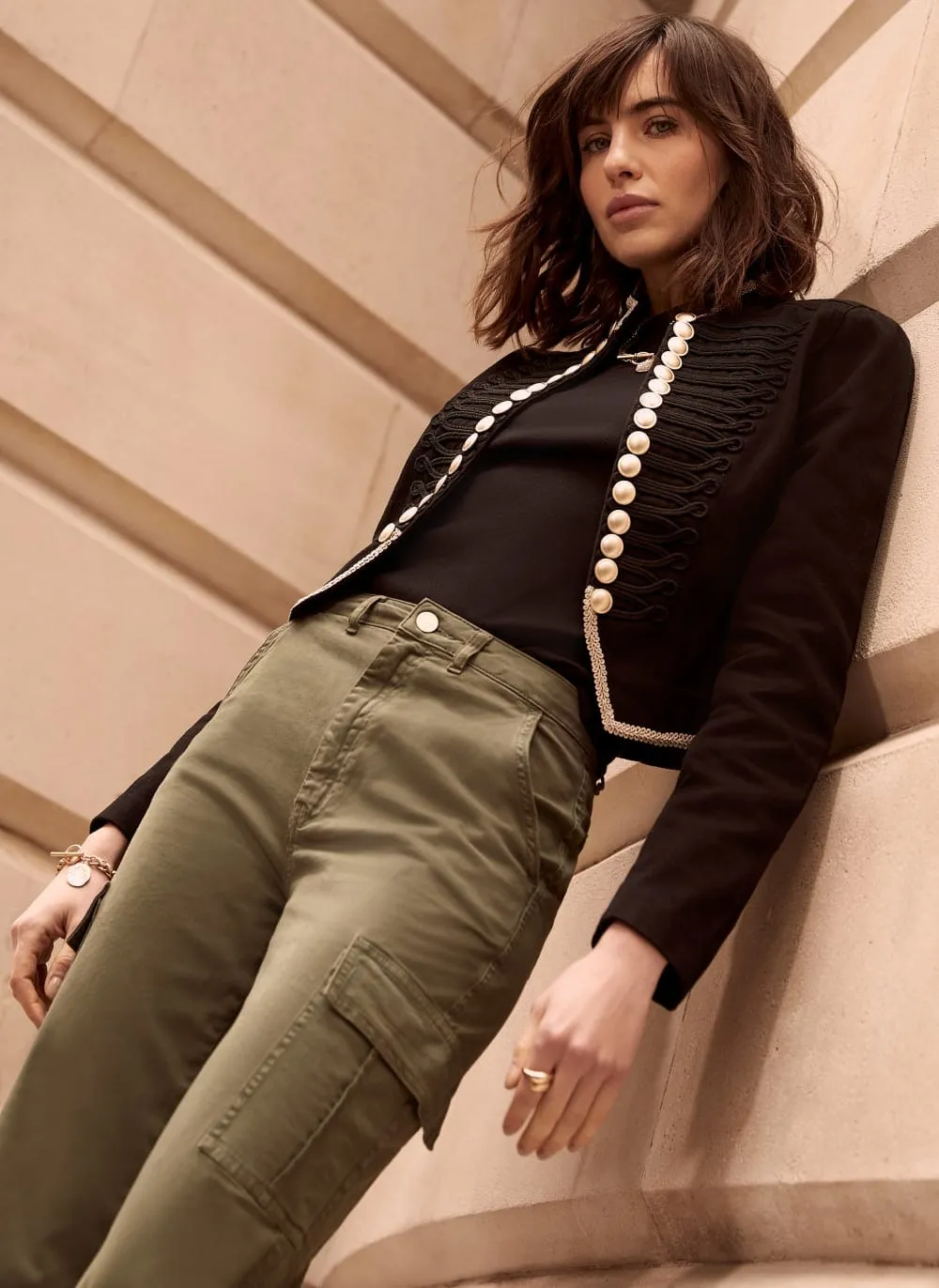 Black Military Jacket sold by Mint Velvet product image thumbnail 3