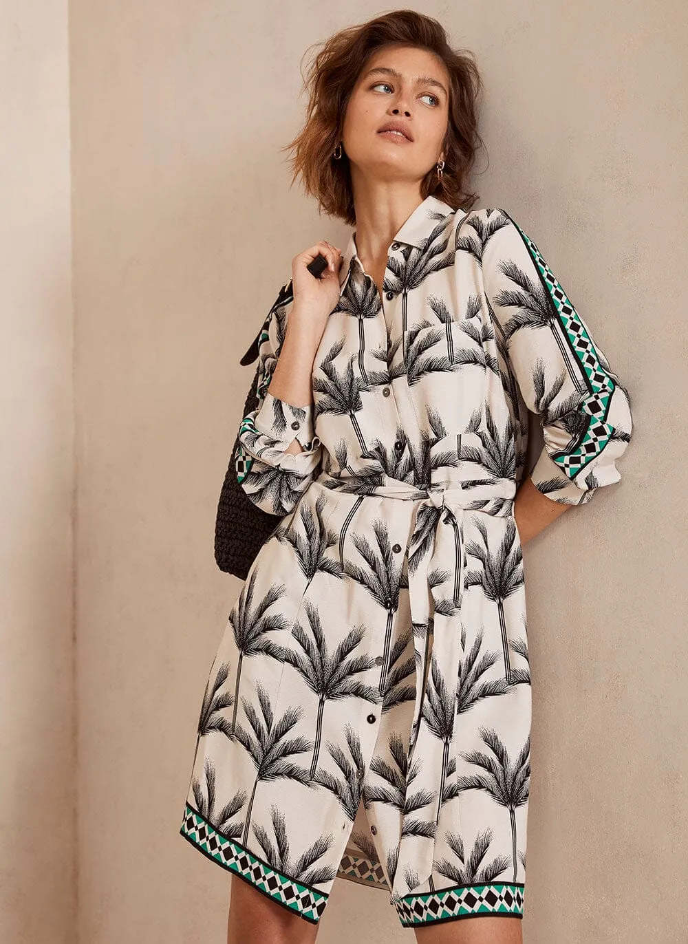 Cassidy Print Mini Shirt Dress sold by Mint Velvet product image thumbnail 2