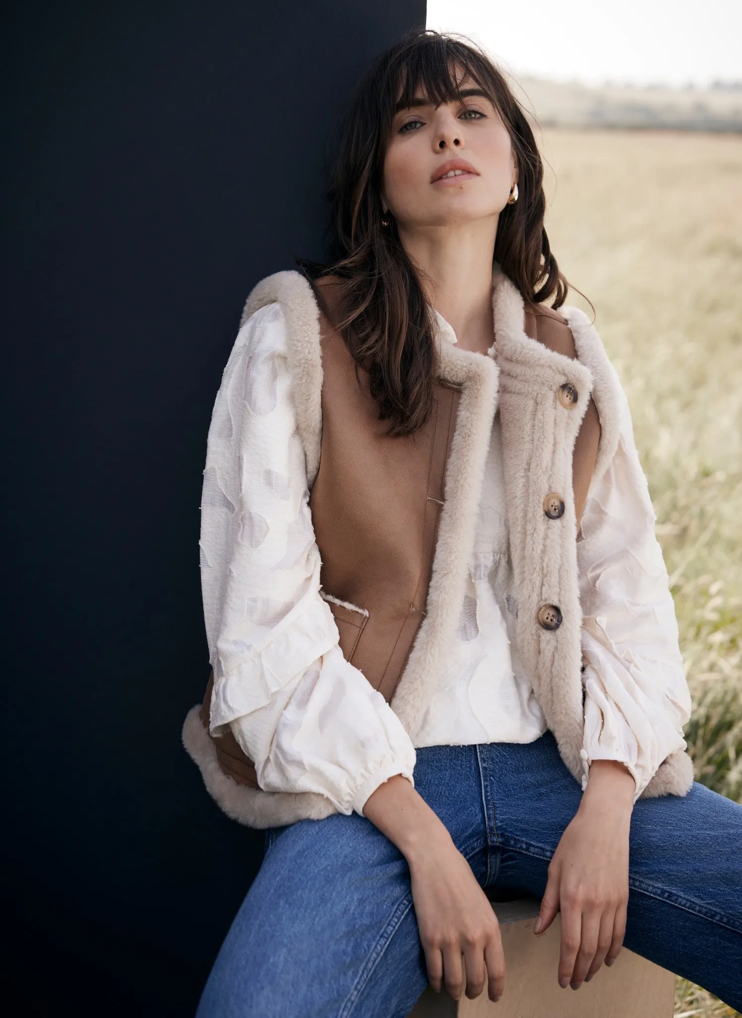 Cream Jacquard Blouse sold by Mint Velvet product image thumbnail 2