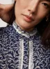 Navy Blue Floral Print Blouse sold by Mint Velvet