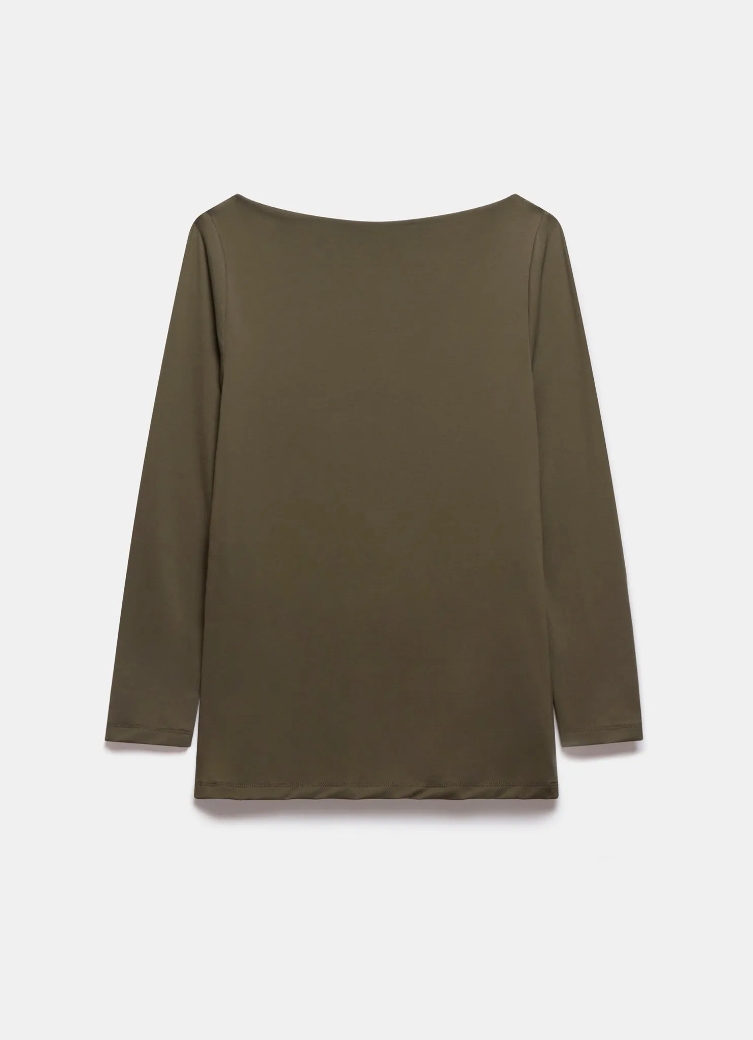 Khaki Layering Wide Neck Top sold by Mint Velvet product image thumbnail 5