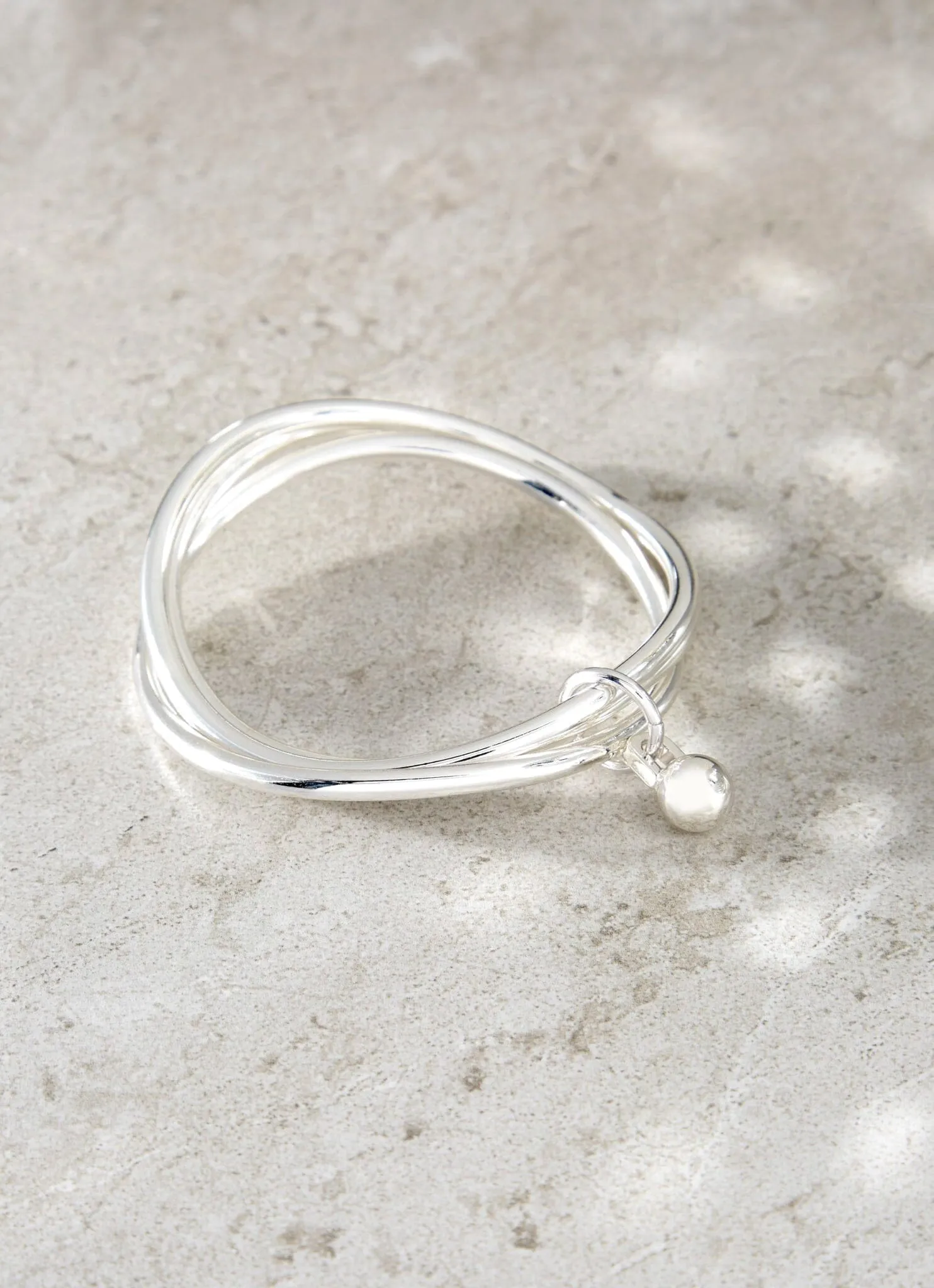 Silver Tone Triple Bangle sold by Mint Velvet product image thumbnail 4