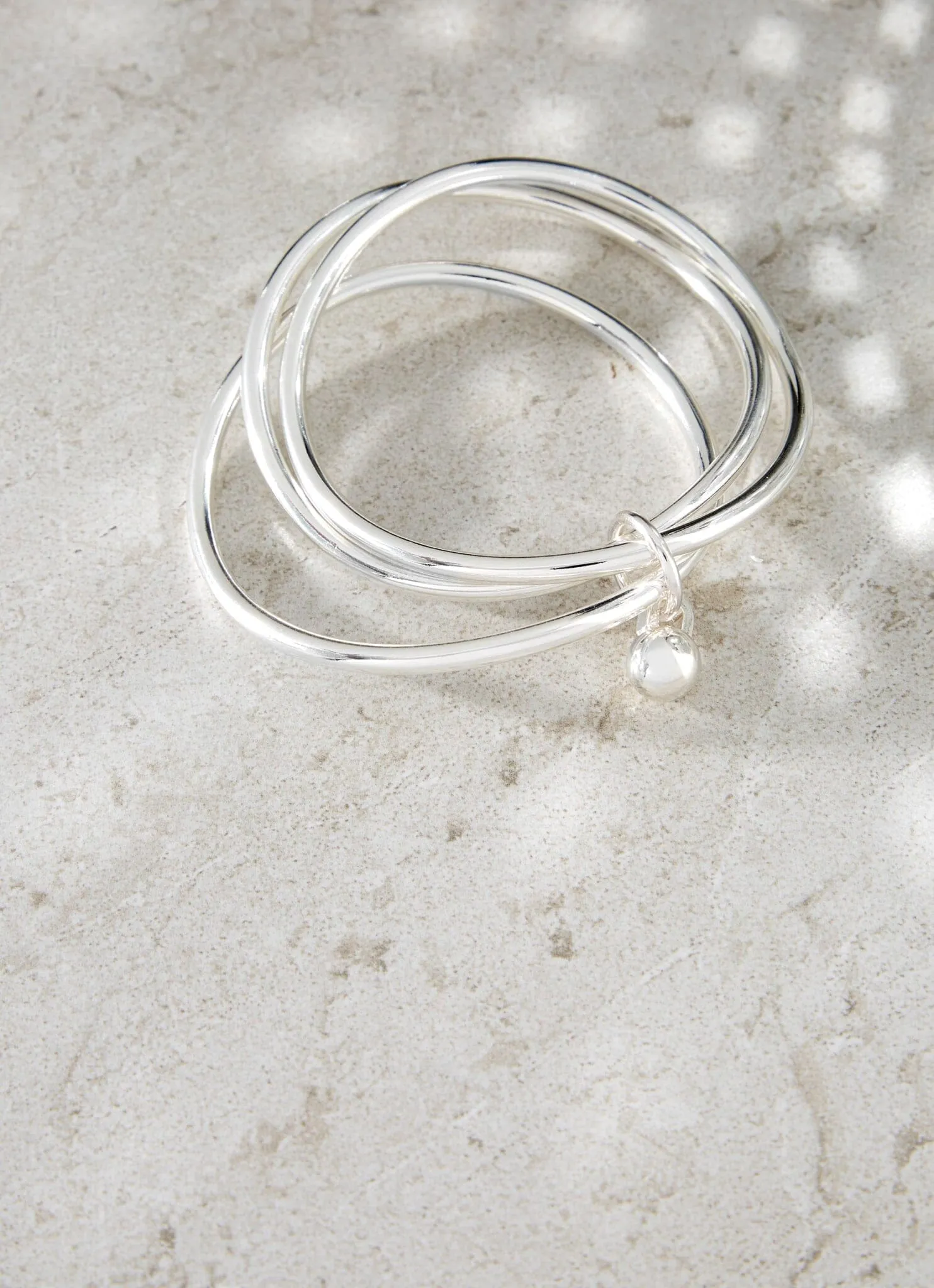Silver Tone Triple Bangle sold by Mint Velvet product image thumbnail 3