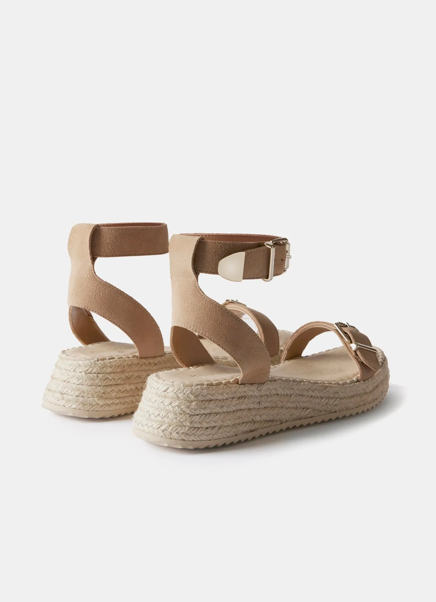 Tan Suede Espadrille Sandals sold by Mint Velvet product image thumbnail 2