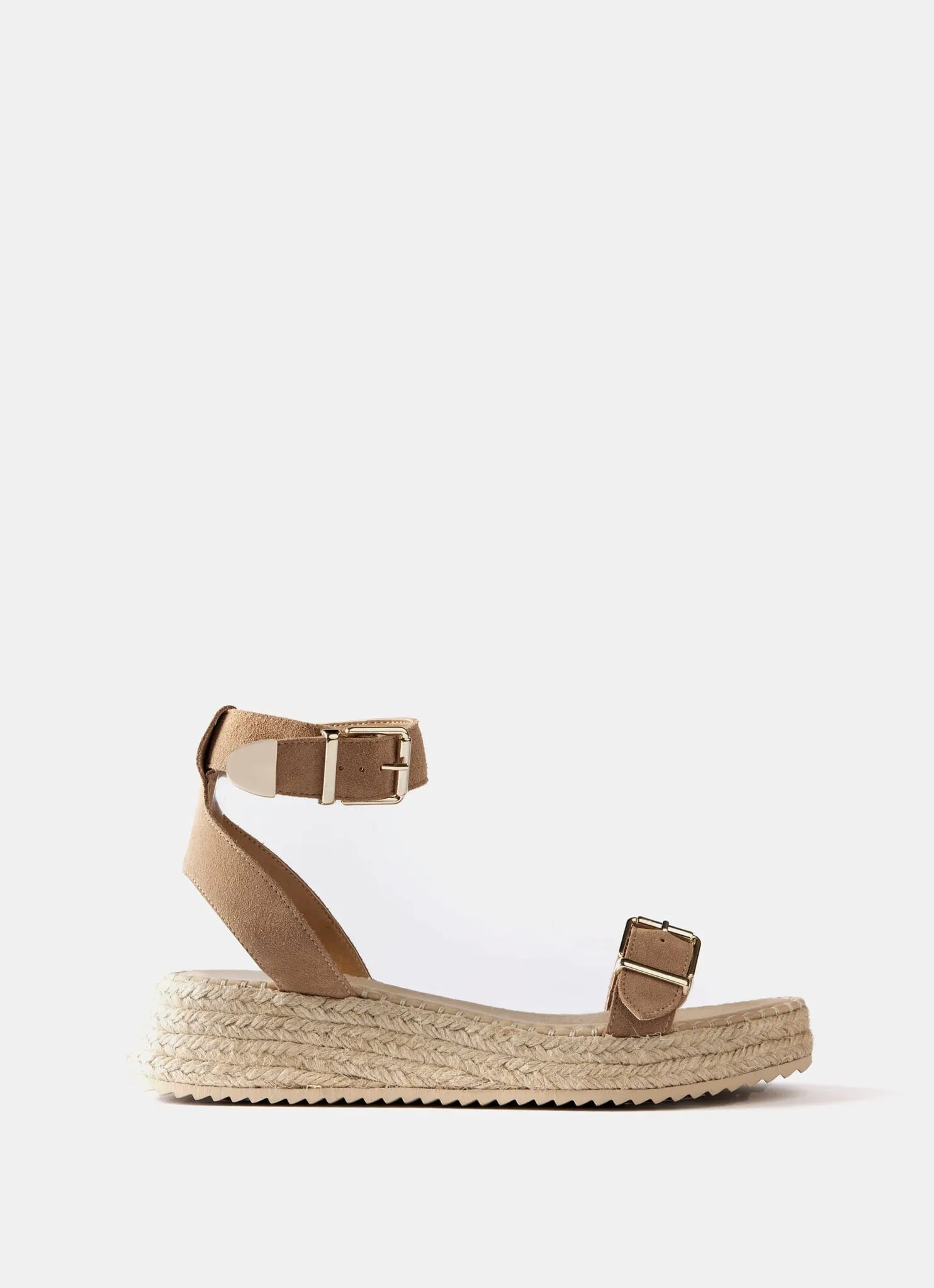 Tan Suede Espadrille Sandals sold by Mint Velvet