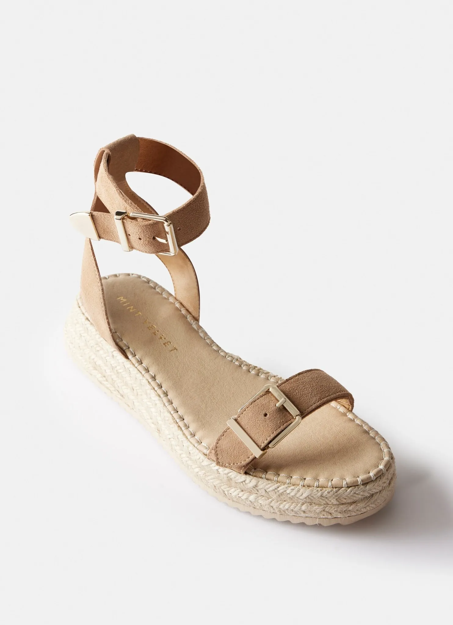 Tan Suede Espadrille Sandals sold by Mint Velvet product image thumbnail 3