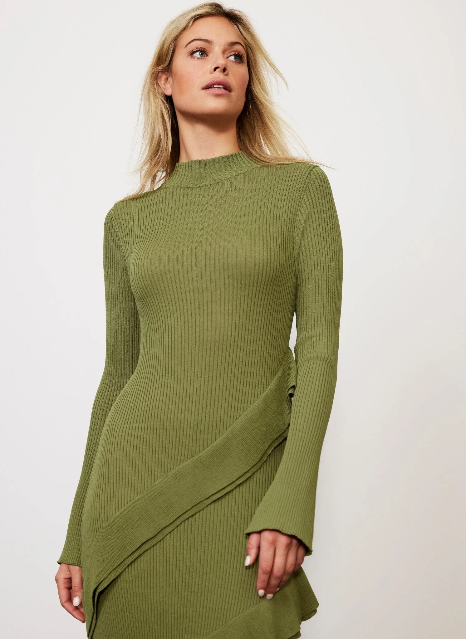 Green Ruffle Maxi Dress sold by Mint Velvet product image thumbnail 2