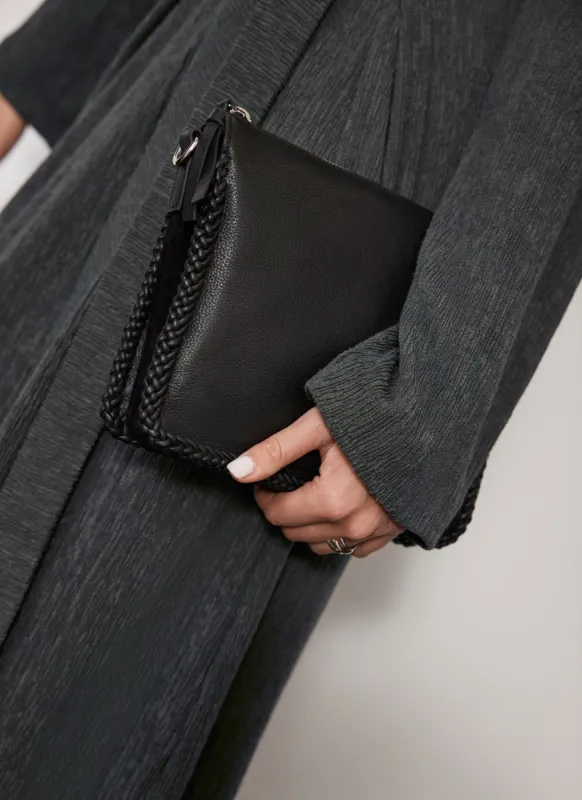 Black Leather Crossbody Bag sold by Mint Velvet