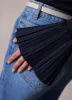 Navy Fluted Sleeve Henley Top sold by Mint Velvet