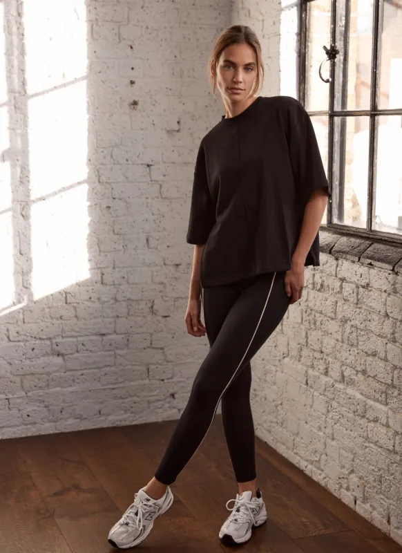 Black Contrast Leggings sold by Mint Velvet