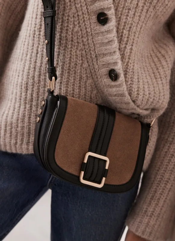 Brown Suede Crossbody Bag sold by Mint Velvet