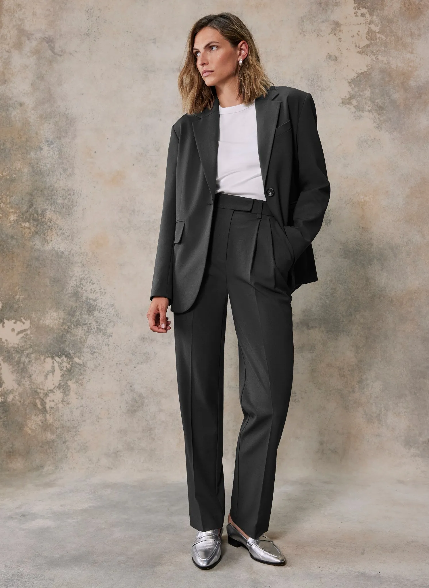 Grey Single Breasted Blazer sold by Mint Velvet product image thumbnail 2