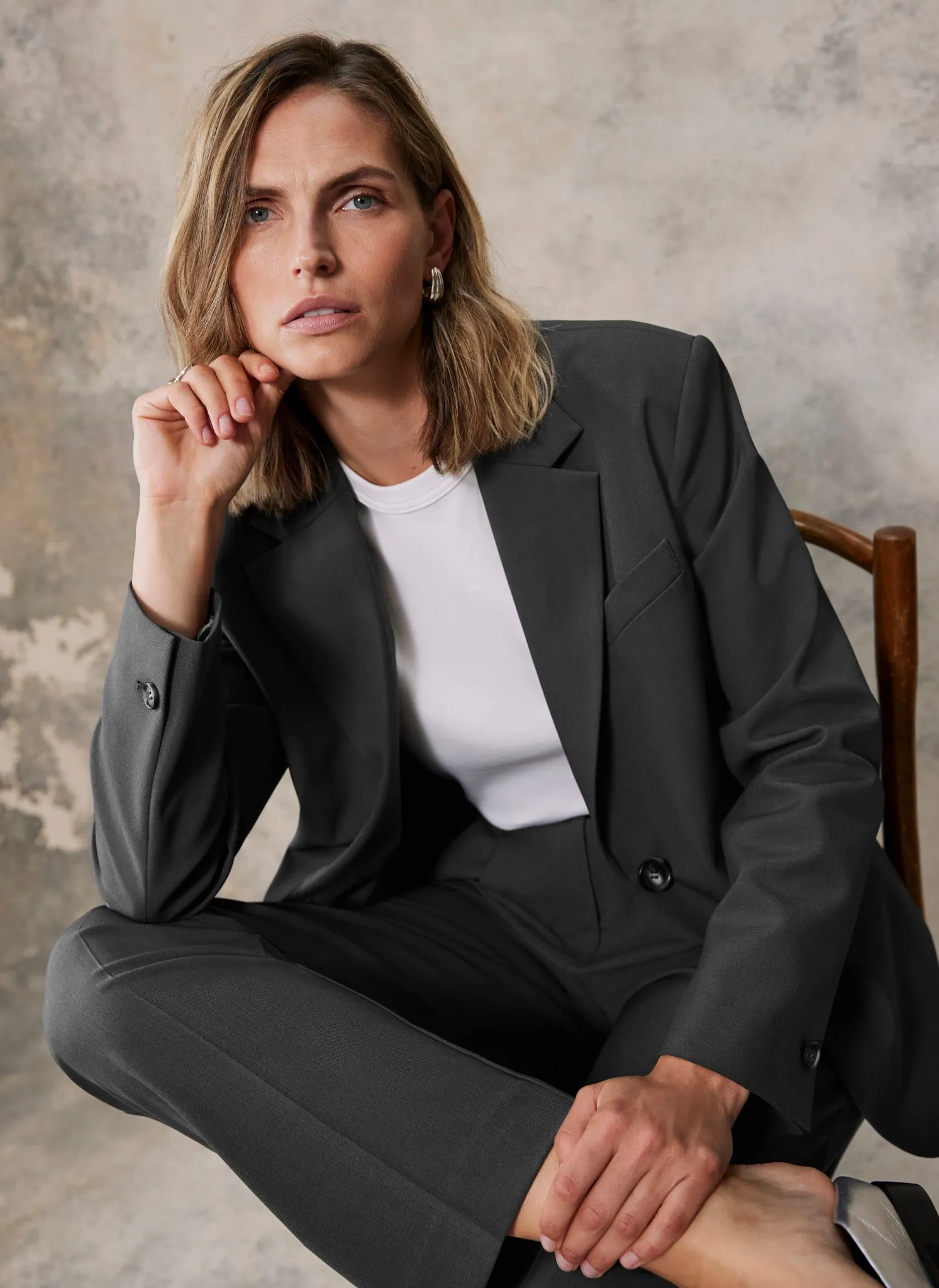 Grey Single Breasted Blazer sold by Mint Velvet product image thumbnail 4