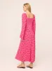 Alina Pink Cherry Midi Dress sold by KITRI Studio