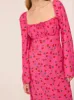 Alina Pink Cherry Midi Dress sold by KITRI Studio