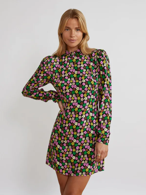 Danika Multi Floral Mini Dress sold by KITRI Studio