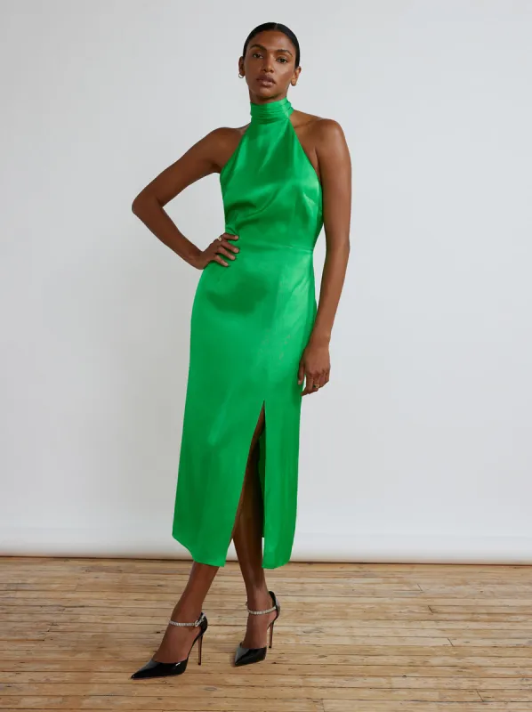Gwen Green Halterneck Dress sold by KITRI Studio