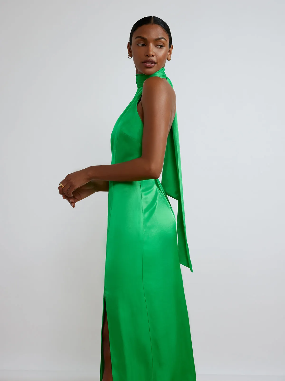 Gwen Green Halterneck Dress sold by KITRI Studio product image thumbnail 4